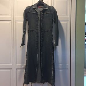 Younique Jeans Original denim glitter trench coat